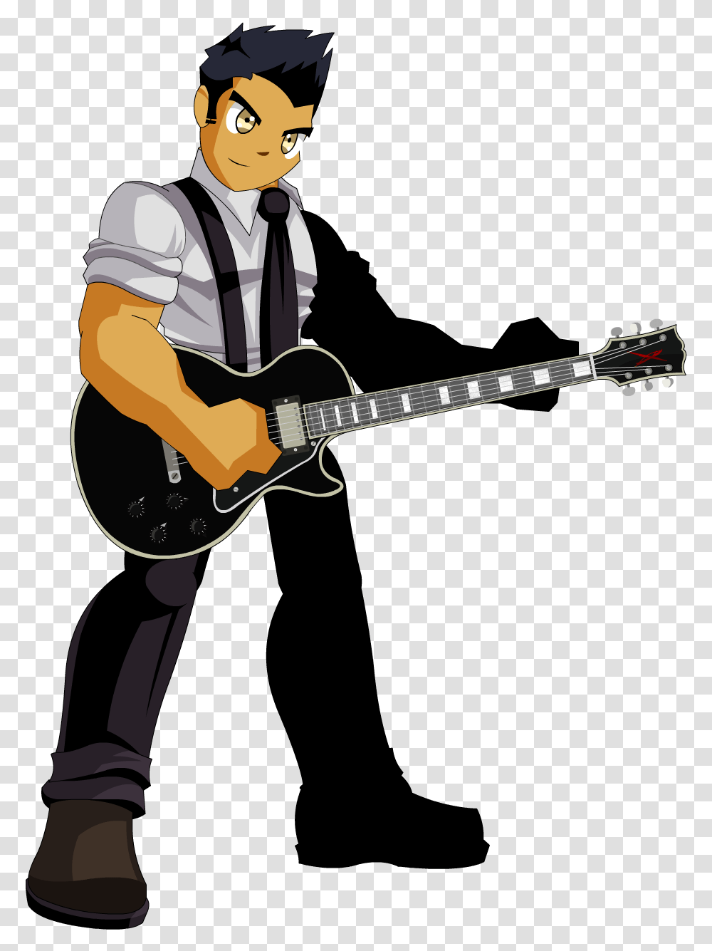 Making An Animated Aqwmv Progress Pics Inside Guitarist Animated, Leisure Activities, Musical Instrument, Performer, Musician Transparent Png