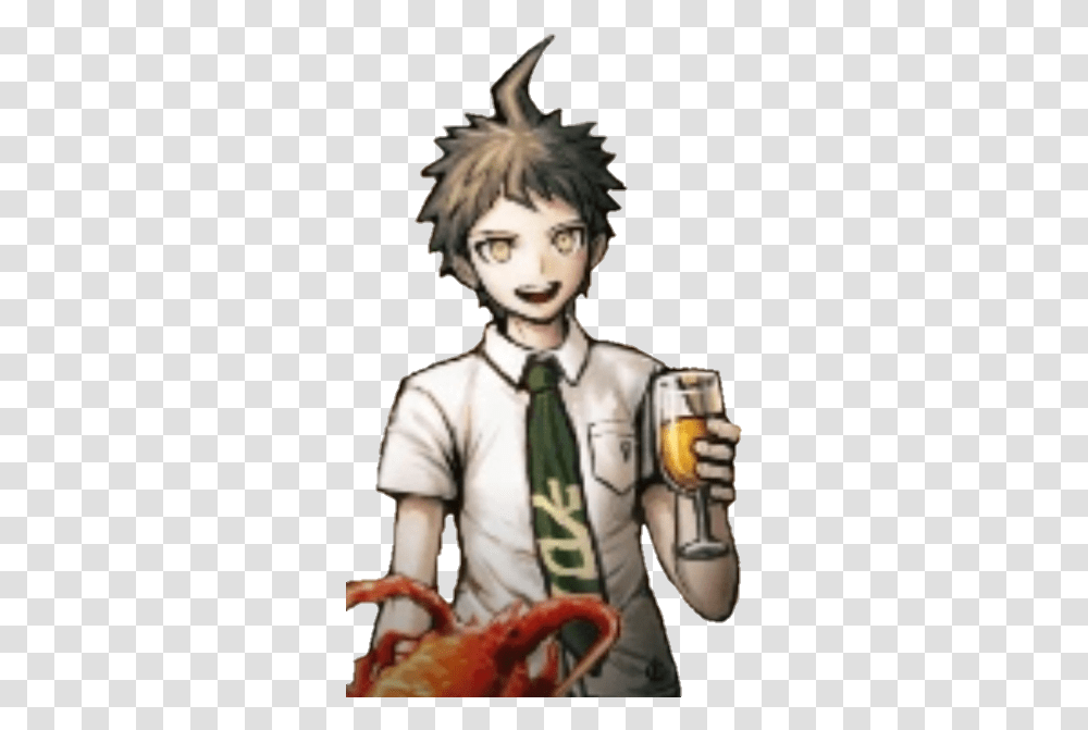 Making Danganronpa Images Into Pngs So That People Can Use Orange Juice Hajime Hinata, Glass, Person, Beverage, Alcohol Transparent Png