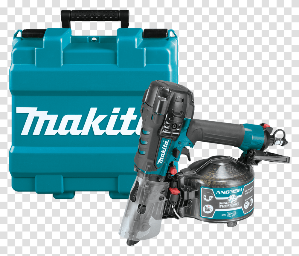 Makita 212 Makita Coil Nailer, Machine, Motor, Engine, Power Drill Transparent Png