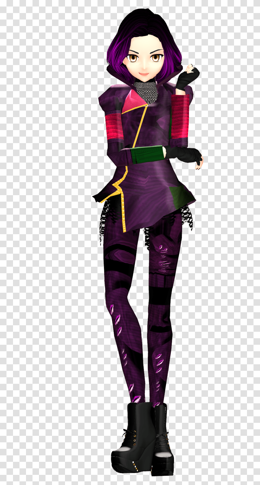 Mal Animated From Descendants, Person, Sleeve, Costume Transparent Png
