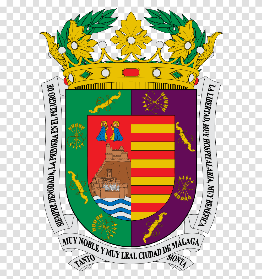 Malaga Coat Of Arms, Armor, Emblem, Logo Transparent Png