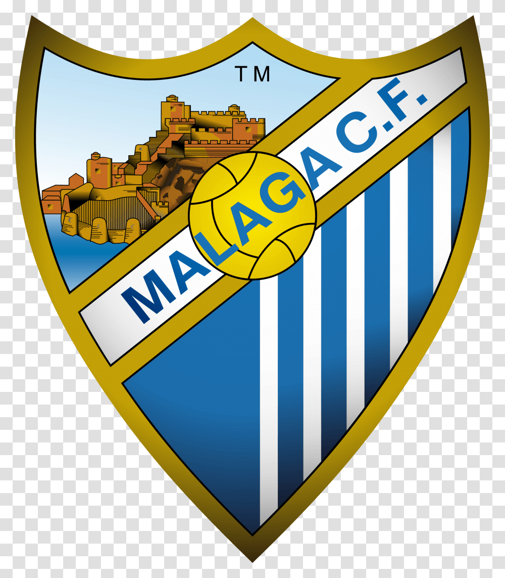 Malaga Football Club Logo Malaga Logo, Armor, Construction Crane, Shield Transparent Png