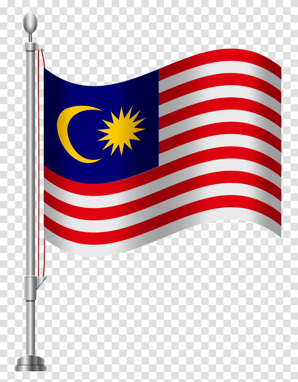 Malaysia Flag Clip Art, American Flag Transparent Png