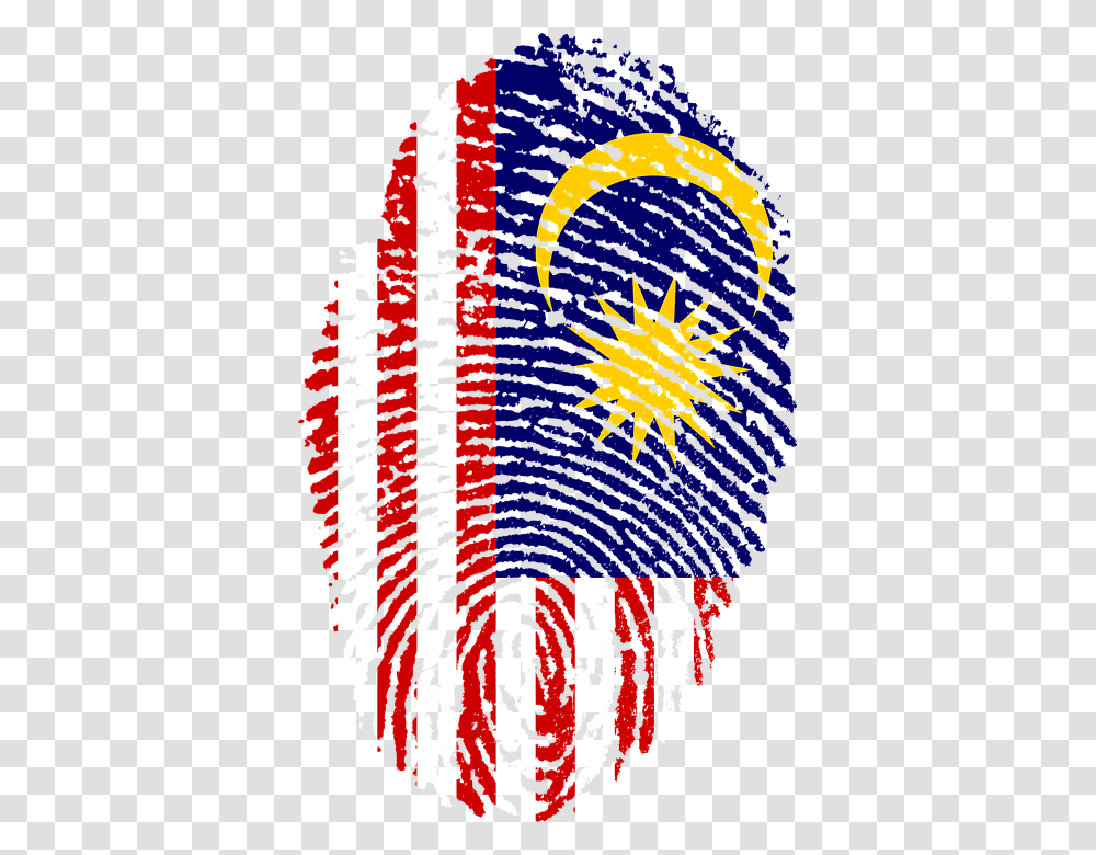 Malaysia Flag Fingerprint, Modern Art Transparent Png