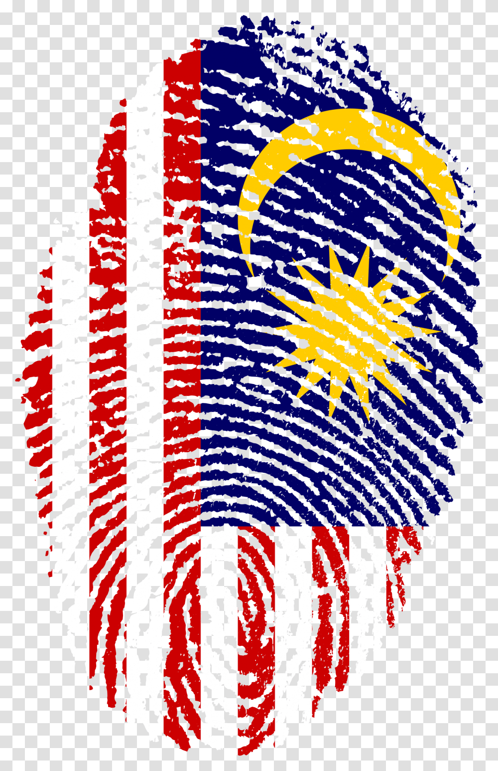 Malaysia Flag Fingerprint, Rug, Urban Transparent Png