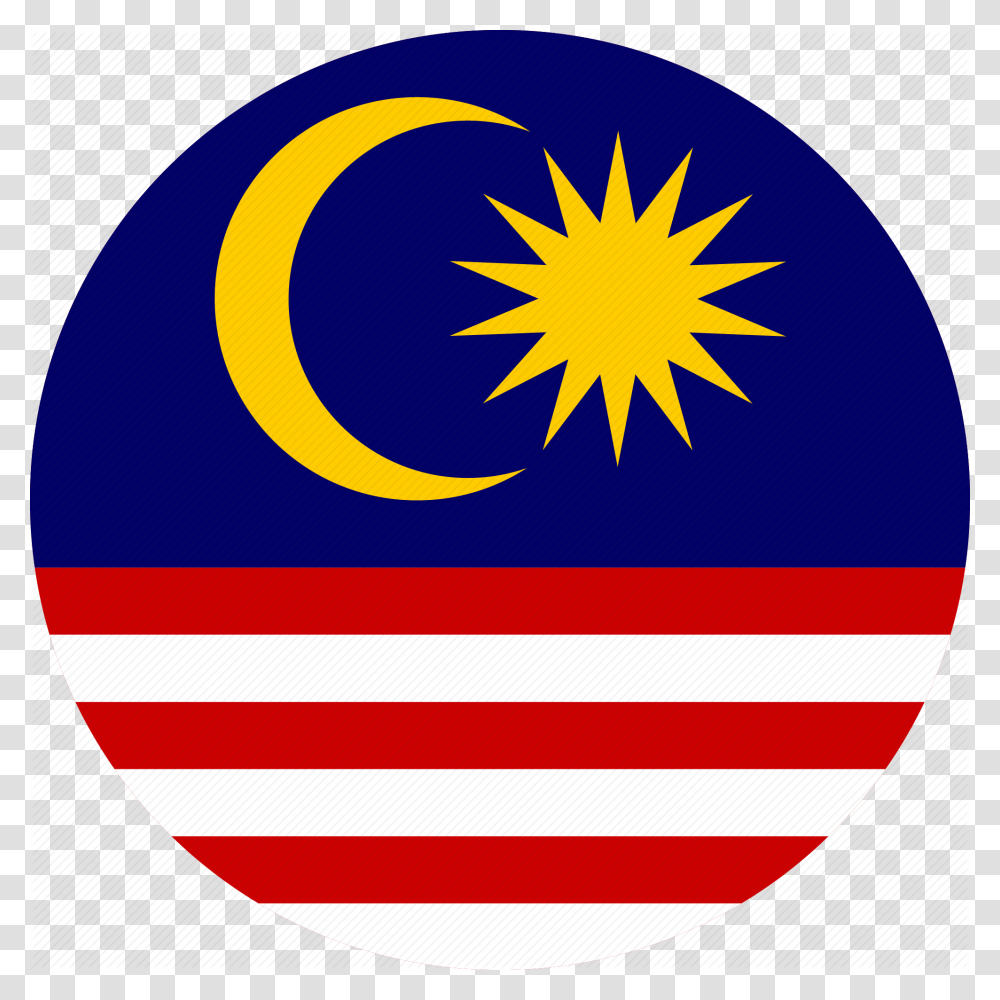 Malaysia Flag Icon Flat, Logo, Trademark, Badge Transparent Png