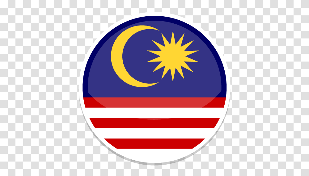 Malaysia Icon Round World Flags, Logo, Trademark, Badge Transparent Png
