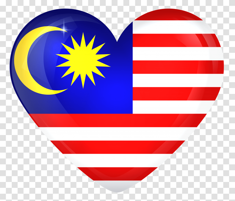 Malaysia Large Heart, Vehicle, Transportation, Aircraft, Hot Air Balloon Transparent Png