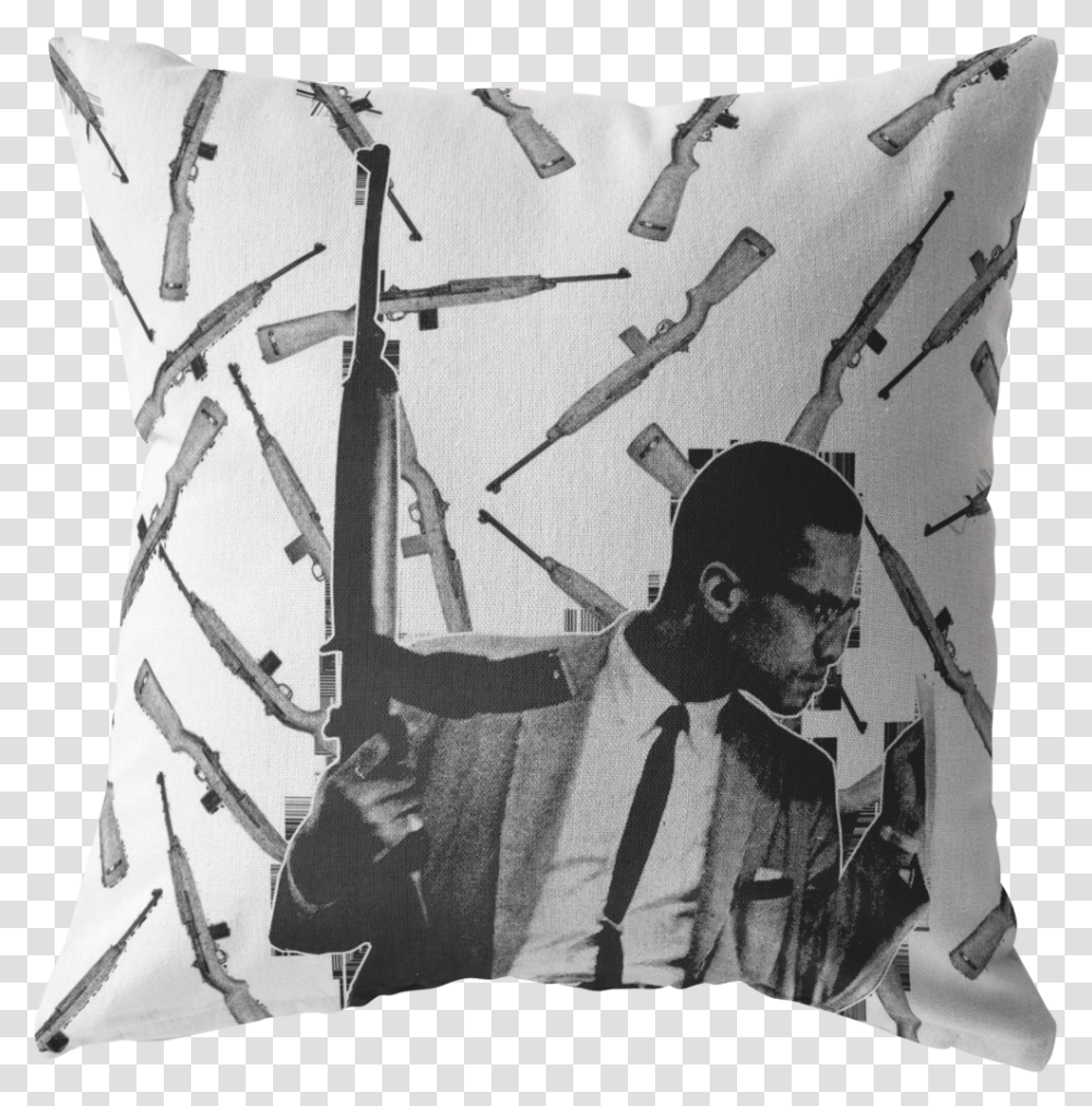 Malcolm X Gun, Pillow, Cushion, Bow, Person Transparent Png