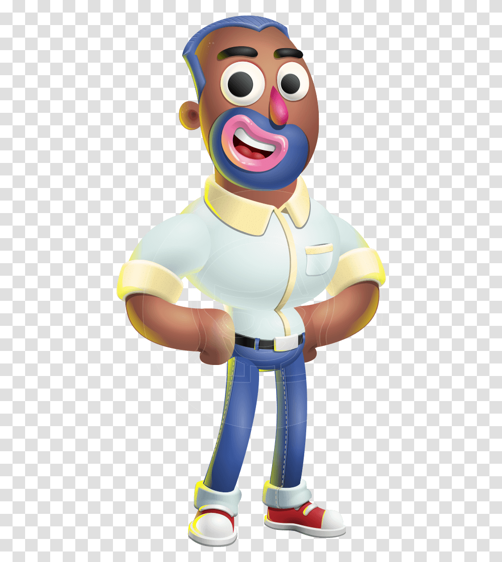 Male African American Cartoon Vector 3d Character Aka Cartoon, Toy, Hand, Figurine, Sweets Transparent Png