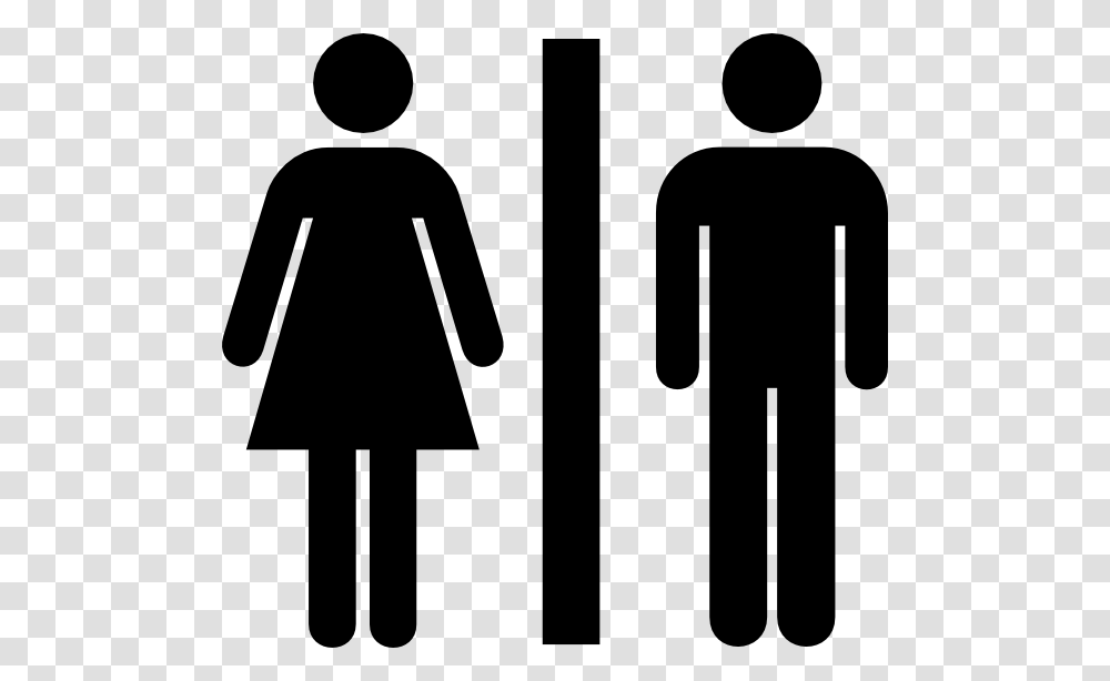 Male And Female Bathroom Clip Art, Sign, Road, Road Sign Transparent Png