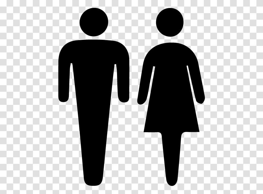Male And Female Icon, Silhouette, Stencil, Person Transparent Png