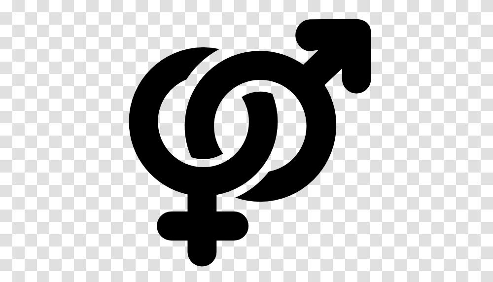 Male And Female Symbol Image, Stencil, Logo, Trademark, Silhouette Transparent Png
