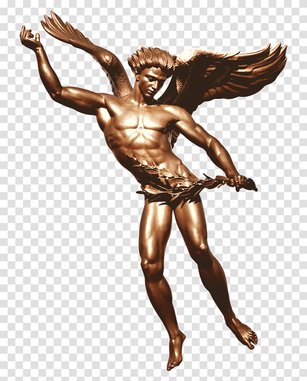 Male Angel, Bronze, Person, Human, Trophy Transparent Png