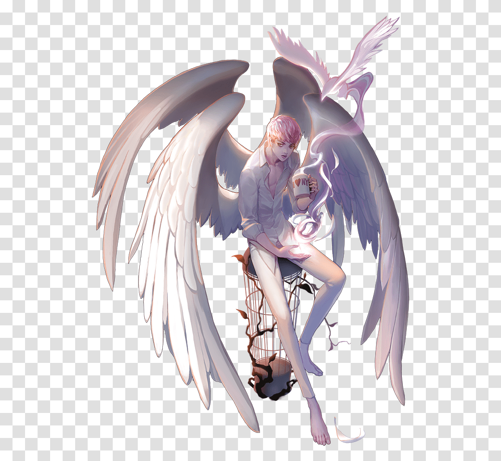 Male Anime Angel, Archangel, Person, Human Transparent Png