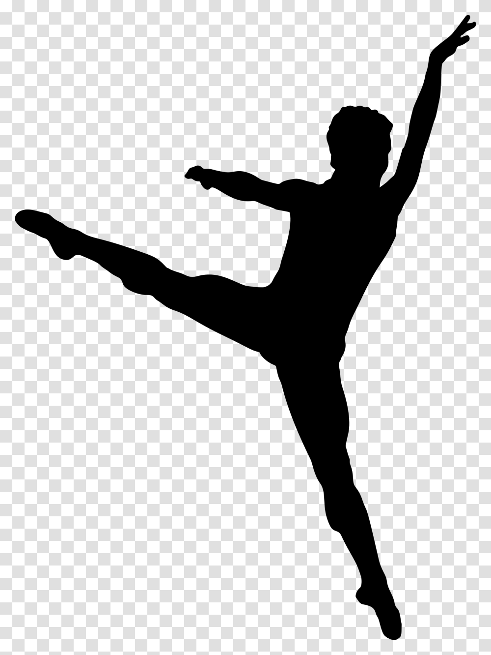 Male Ballet Dancer Silhouette Boy Ballet Dancer Silhouette, Gray, World Of Warcraft Transparent Png