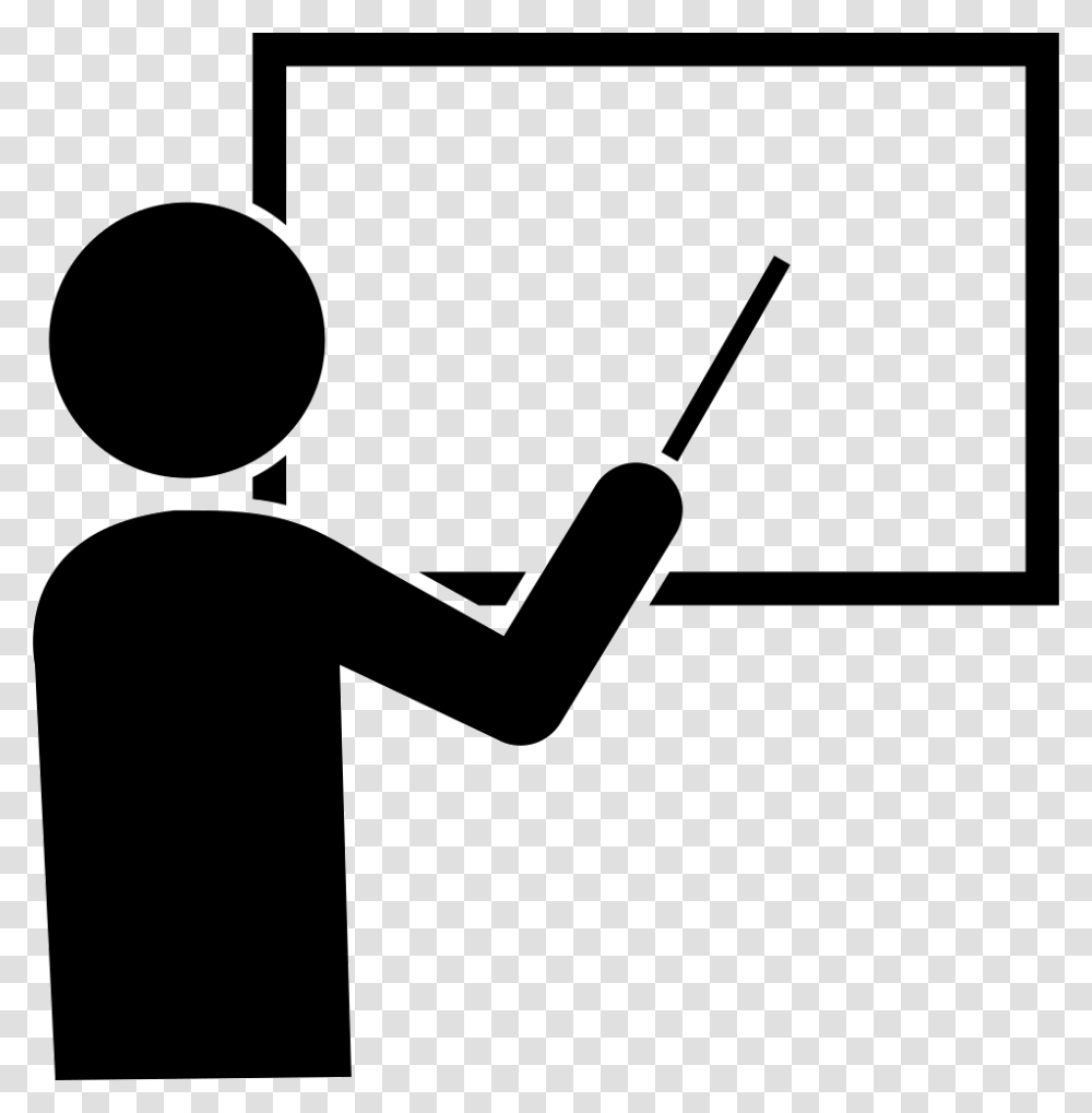Male Cartoon Pointing To White Board Stick Figure Teacher Clipart, Silhouette, Photography, Stencil, Juggling Transparent Png