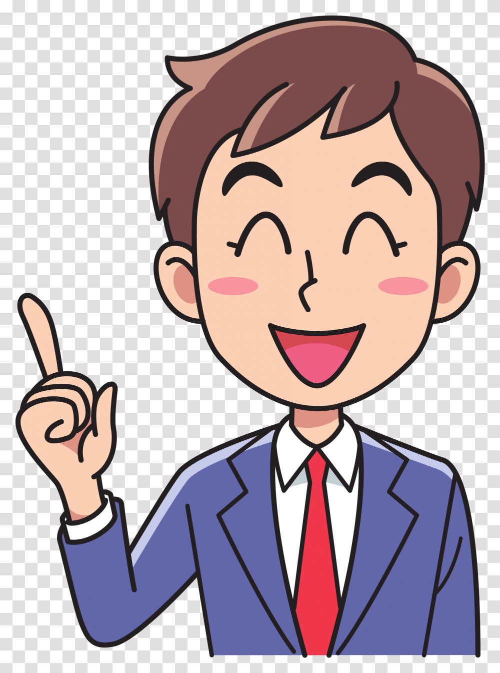 Male Clipart Business Man Thinking Man Cartoon, Tie, Crowd, Poster, Performer Transparent Png