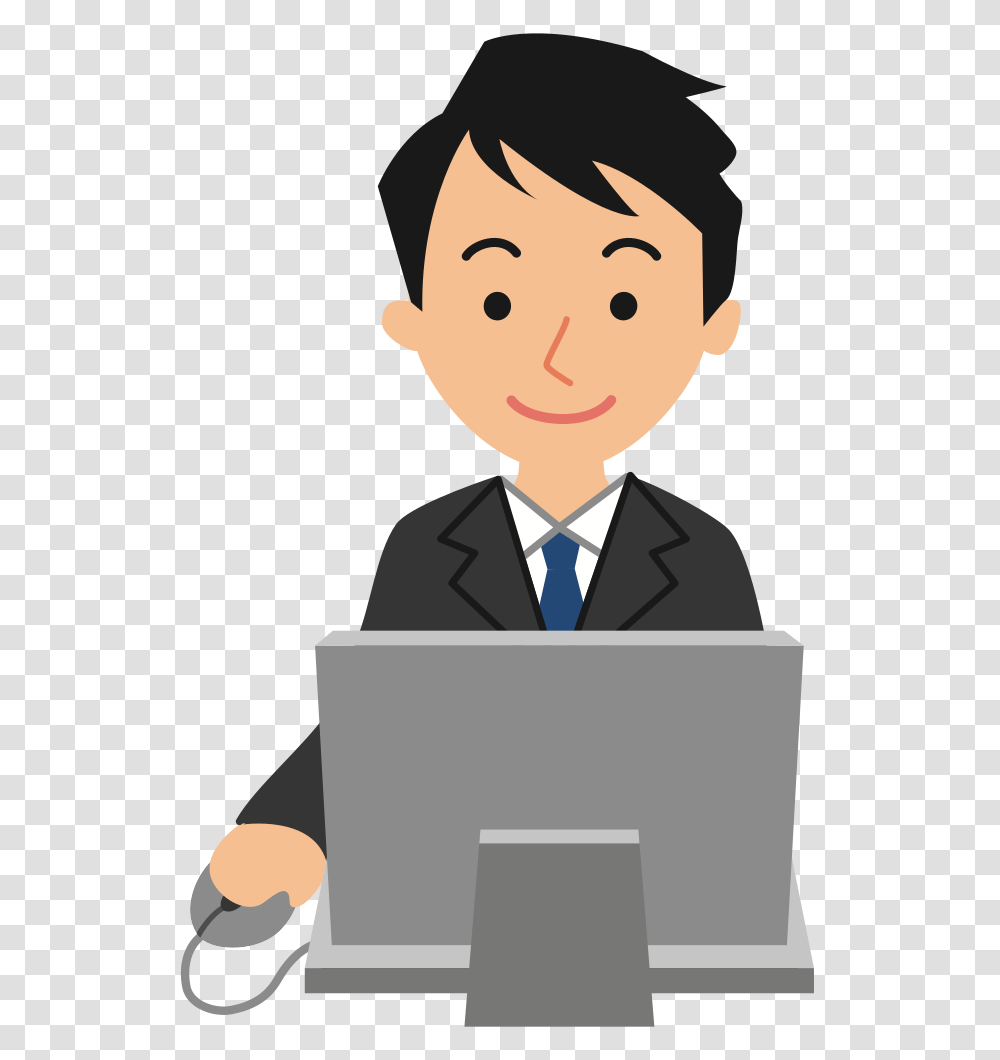Male Computer User Computer User Clipart, Person, Pc, Electronics, Laptop Transparent Png