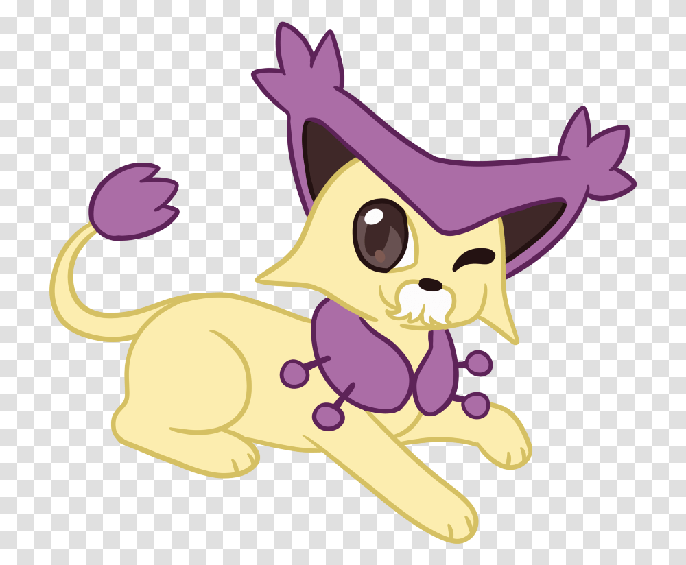 Male Delcatty My Starter Poke With A Mustache Cartoon, Mammal, Animal Transparent Png