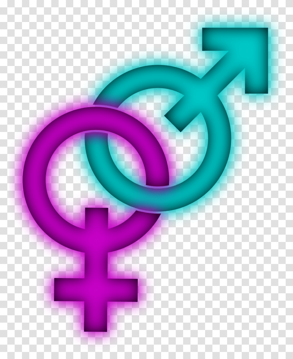 Male Female Symbol, Cross, Purple, Key Transparent Png
