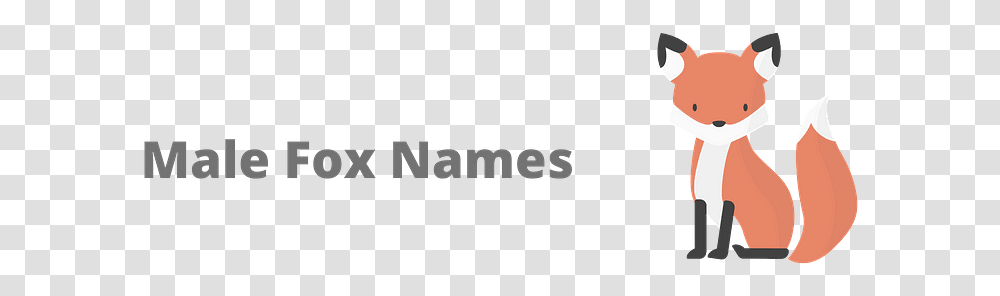 Male Fox Names Cartoon, Logo, Trademark Transparent Png