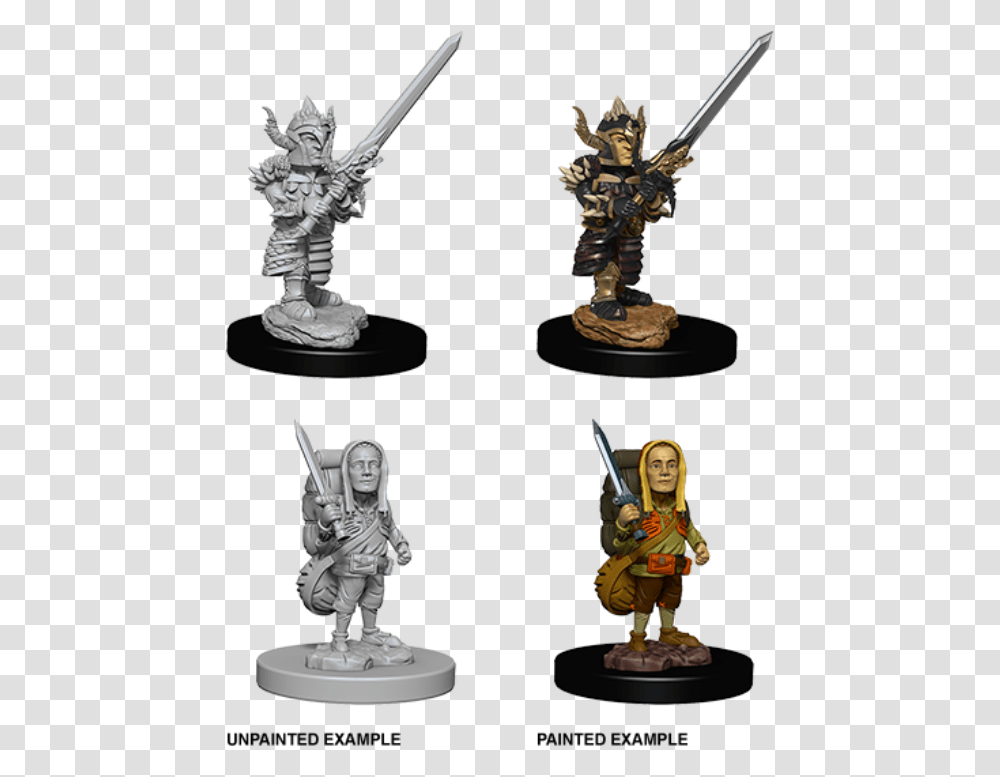 Male Halfling Fighter 4 Nolzur's Marvelous Miniatures Halfling, Person, Figurine, Toy Transparent Png