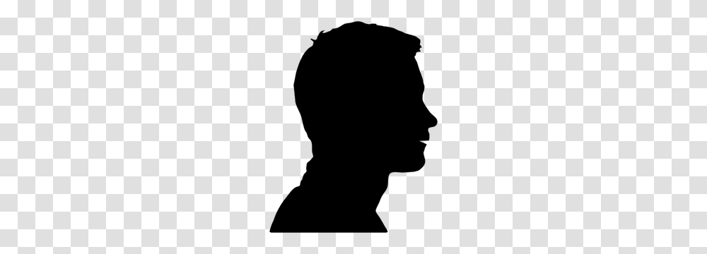Male Head Silhouette Clip Art, Gray, World Of Warcraft Transparent Png