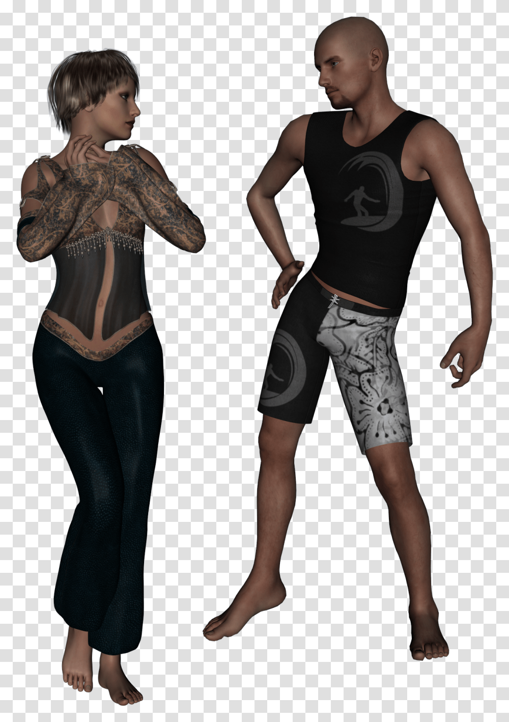 Male Model Dennis Drake Male And Female Character Illustration, Person, Dance Pose, Leisure Activities Transparent Png
