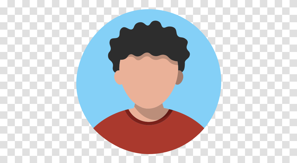 Male People Avatar Man Boy Curly Avatar Curly Hair, Plant, Seed, Grain, Produce Transparent Png