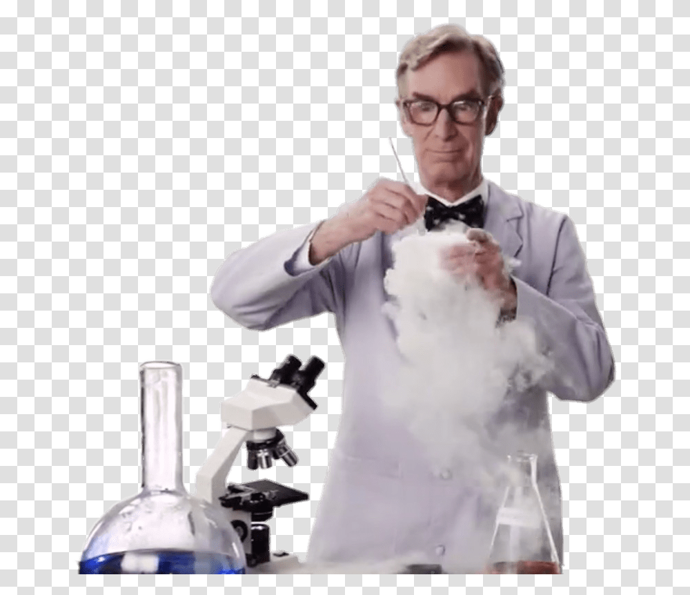 Male Scientist Clipart Background Bill Nye Saves The World Season, Person, Human, Chef, Waiter Transparent Png