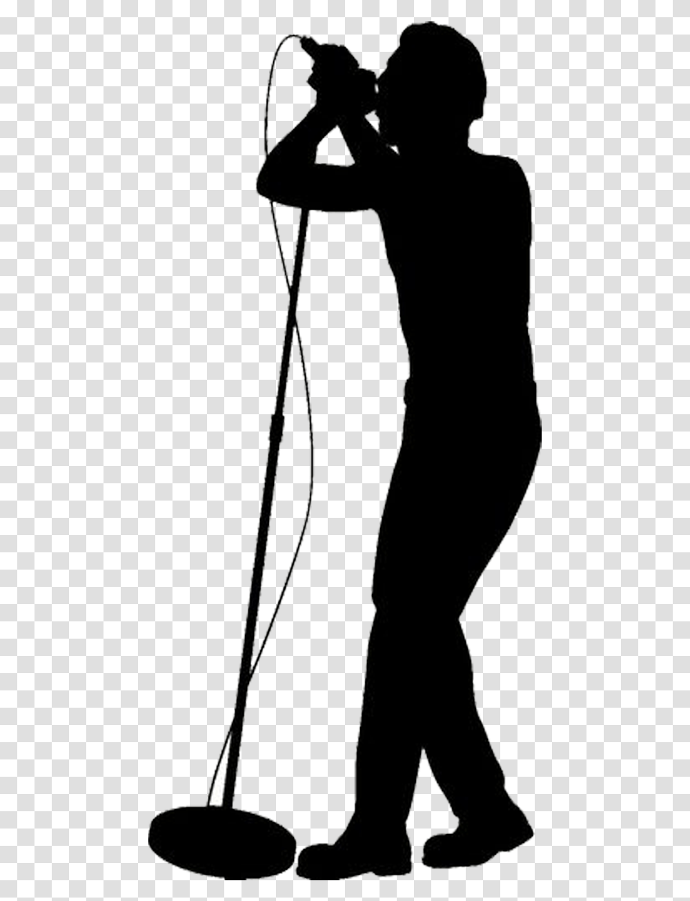 Male Singer Silhouette, Person, Human, Apparel Transparent Png