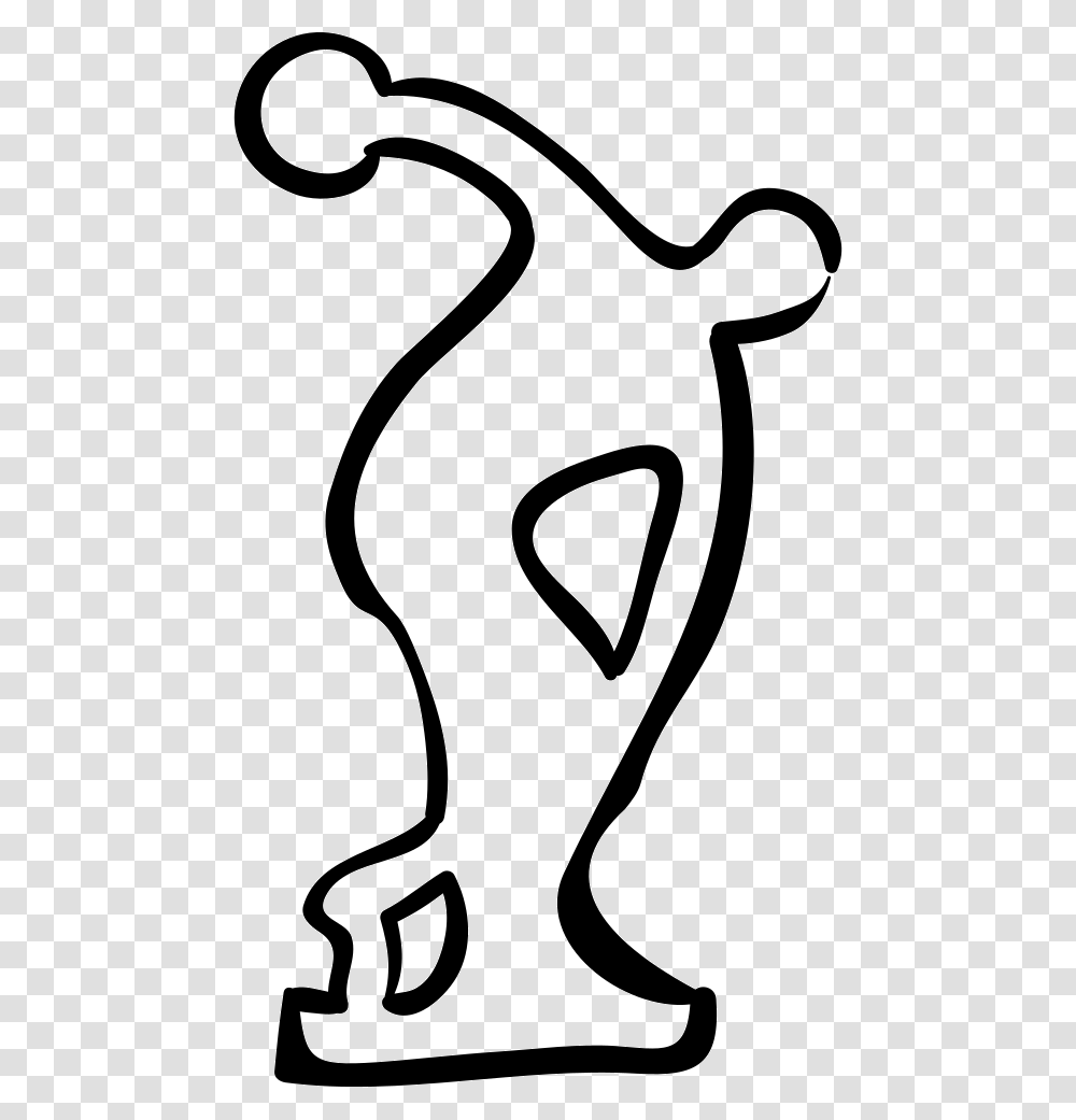 Male Sportive Sculpture Hand Drawn Outline Portable Network Graphics, Pet, Animal, Egyptian Cat, Mammal Transparent Png
