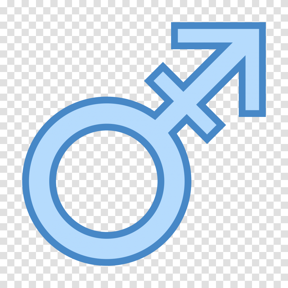 Male Stroke Icon, Cross, Key, Magnifying Transparent Png