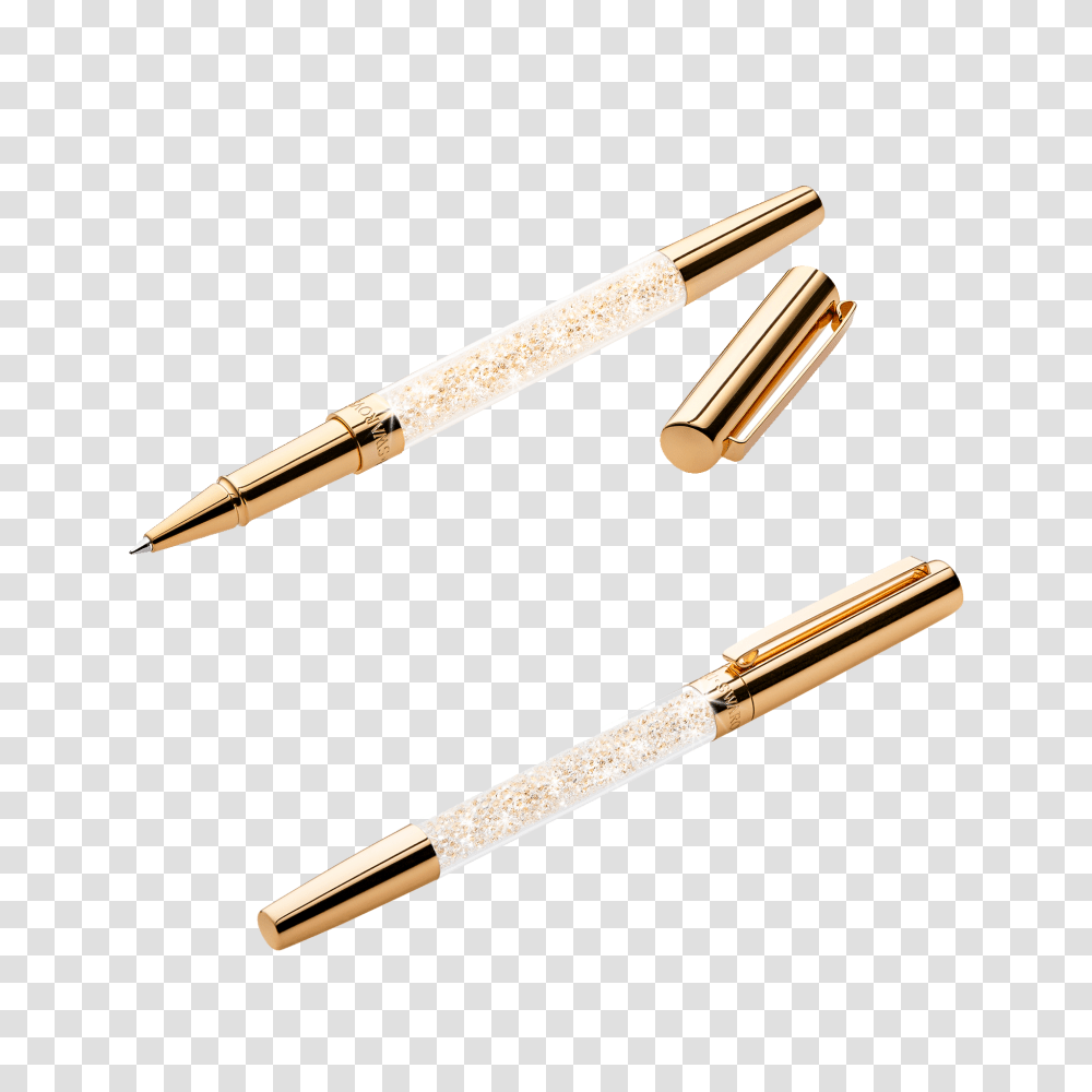 Male Swarovski Crystal Stardust Rosegold Pen, Razor, Blade, Weapon, Weaponry Transparent Png