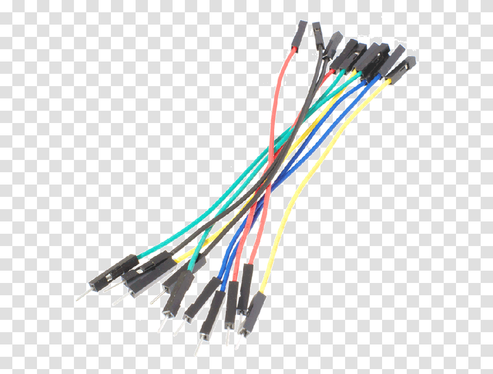 Male To Female Jumper Wires Male Female Jumper Wires, Bow, Cable, Wiring Transparent Png