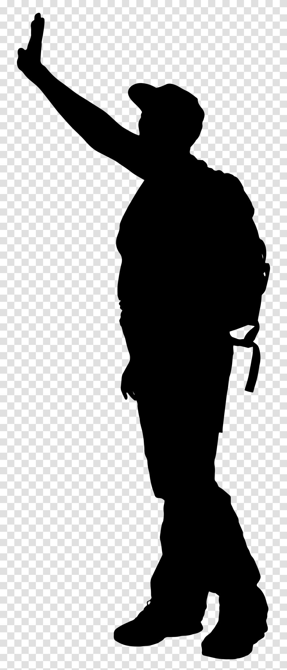 Male Tourist Silhouette Clip Art, Apparel, Sleeve, Electronics Transparent Png