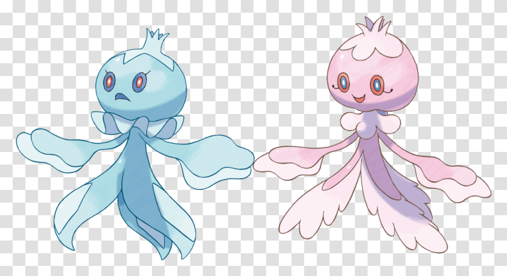 Male Version Of This Pokemon Is Blue And Mean Female Frillish Pokemon Sword, Animal, Invertebrate, Sea Life, Insect Transparent Png