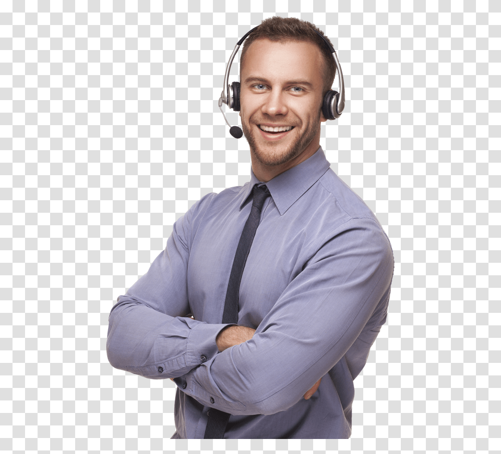 Male Wearing Headset, Tie, Accessories, Accessory Transparent Png