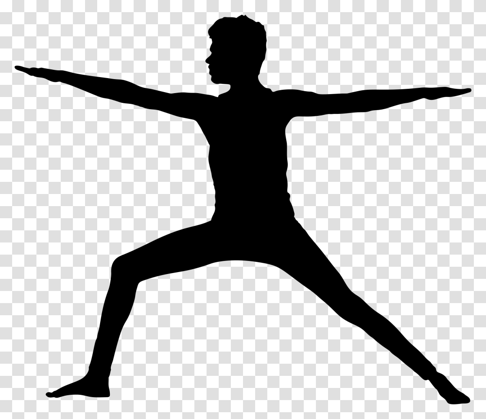 Male Yoga Pose Silhouette Icons, Gray, World Of Warcraft Transparent Png