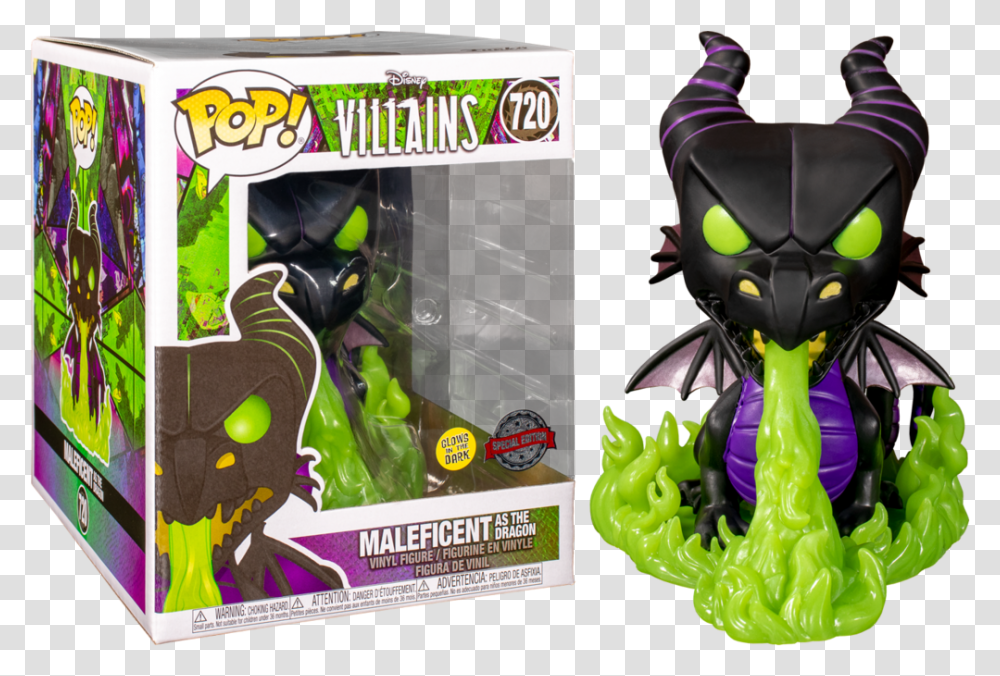Maleficent Dragon Glow In The Dark Pop, Toy, Helmet, Advertisement, Poster Transparent Png