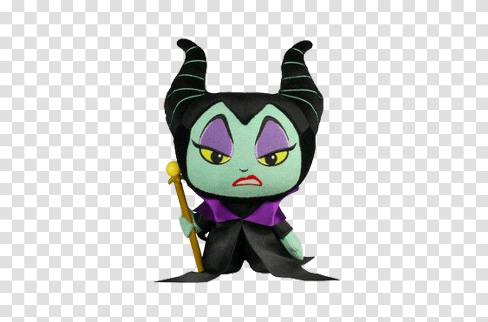Maleficent Fabrikations Plush Hero Stash, Toy, Label, Silhouette Transparent Png