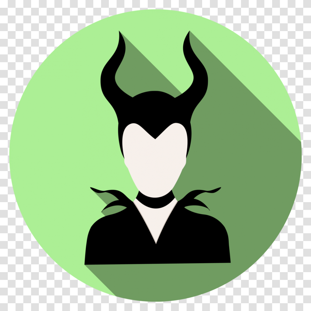 Maleficent Icon, Stencil, Label, Recycling Symbol Transparent Png