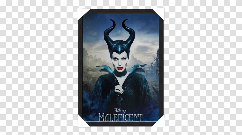 Maleficent Movie Poster Angelina Jolie Ice Queen, Performer, Person, Advertisement, Costume Transparent Png