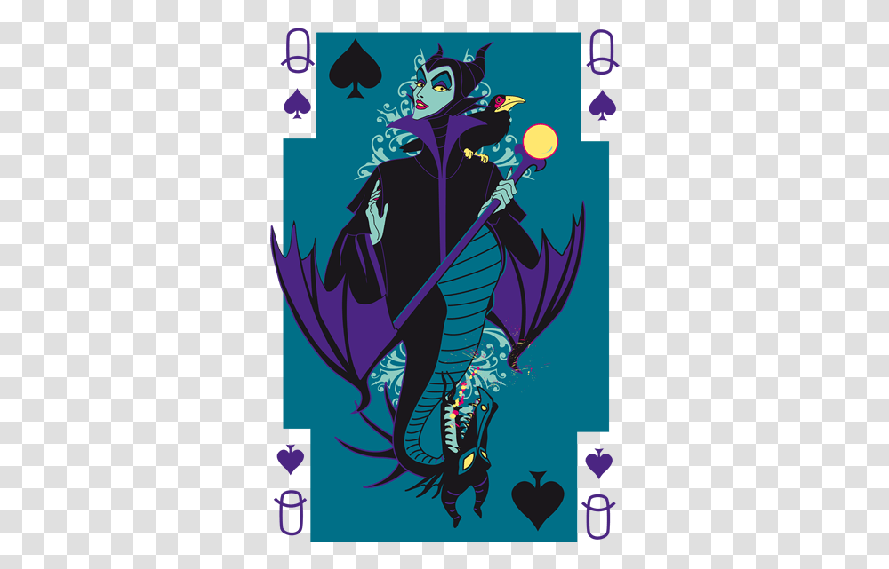 Maleficent Playing Card, Poster, Advertisement Transparent Png