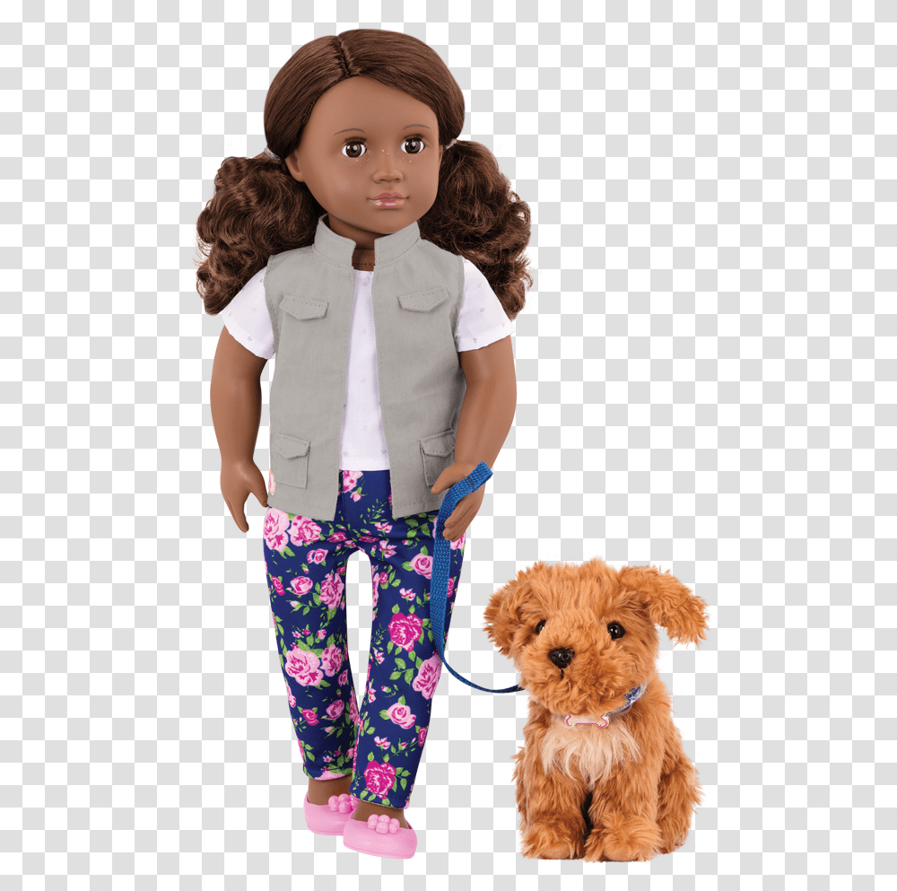 Malia And Poodle 18 Inch Doll And Pet Our Generation Dolls Malia, Person, Human, Toy, Dog Transparent Png