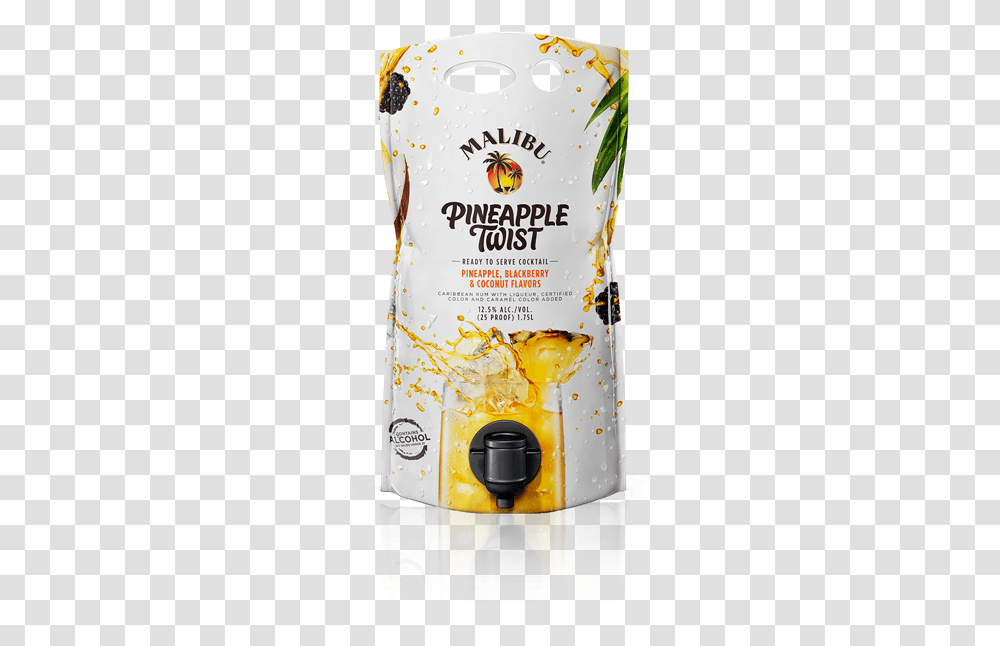 Malibu Mixed Drink Pouches, Beverage, Appliance, Alcohol Transparent Png