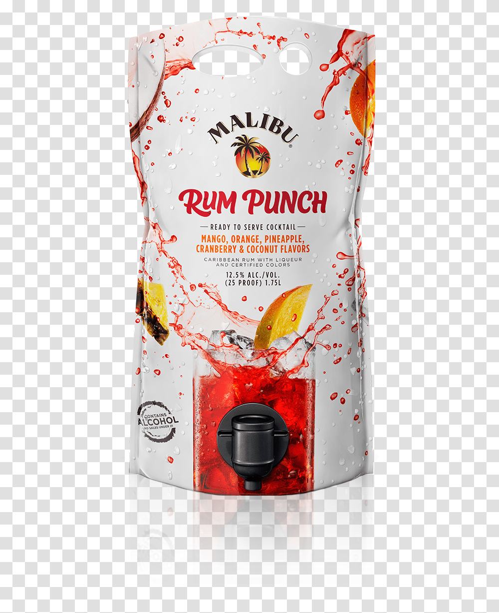 Malibu Mixed Drink Pouches, Tin, Advertisement, Poster, Can Transparent Png