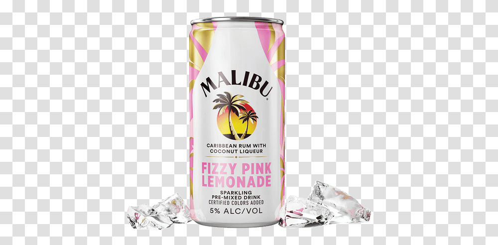 Malibu Pink Lemonade Cocktail Rtd Malibu Pina Colada Cans, Tin, Spray Can, Aluminium, Beverage Transparent Png
