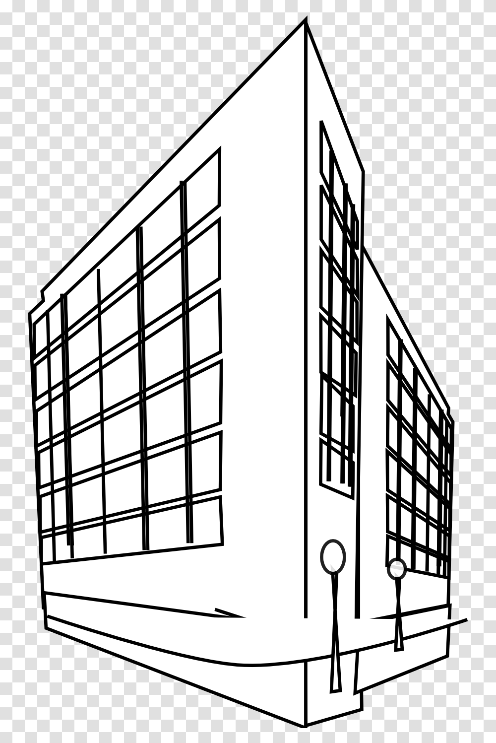 Mall Black And White Building Clipart Black And White, Office Building, Staircase, Urban, Condo Transparent Png